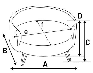 Flamingo Sofa Dizco Rund Rosa
