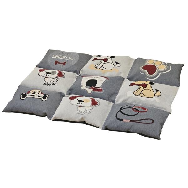Nobby Hunde-Matte eckig Patcky grau/beige