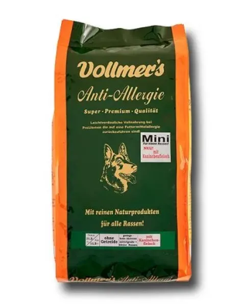 Vollmers Anti Allergie Mini mit Kaninchen 5kg