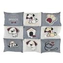 Nobby Hunde-Matte eckig Patcky grau/beige